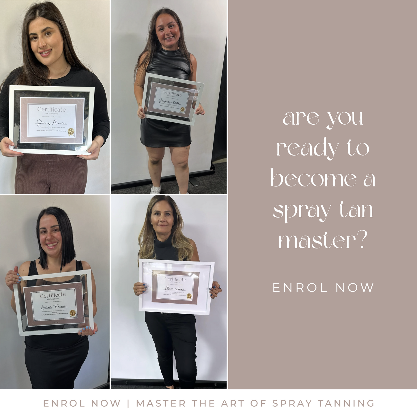 1 DAY IN PERSON SPRAY TAN COURSE